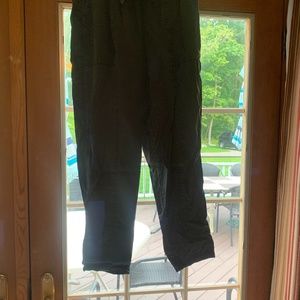 Grey straight leg pants